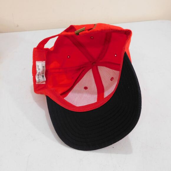 Vintage Coca Cola Hat Strapback Adjustable Red Black Embroidered Minor Flaw - Picture 7 of 8